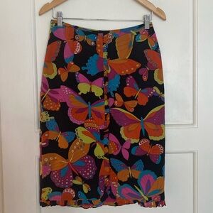 Nanette Lepore fully lined silk skirt